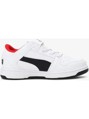 Puma Rebound Layup White Sneaker Çocuk Günlük Spor Ayakkabı Beyaz