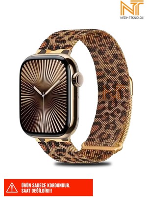 Nezih Case Watch Seri 5/6/7/8/9/se 38/40/41mm Seri 10 42 / Seri 11 42mm Uyumlu Hasır Metal Kordon