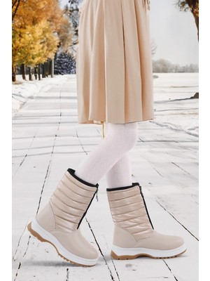 Walkenzo ARZN-3394 Cırtlı Kaymaz Taban Kız Çocuk Bot Çizme