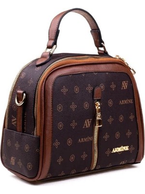 Armine 302 Baskılı  Bayan El & Omuz Çantası