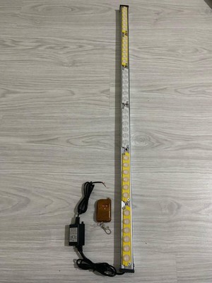 LED Çakar Lamba Sarı-Beyaz 85 cm Mercekli