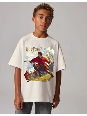 Harry Potter Qudditch Oversize Tişört