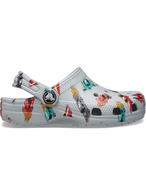 Crocs Classic Race Cars Graphic Cg T Çocuk Gri Terlik 210992-1NN