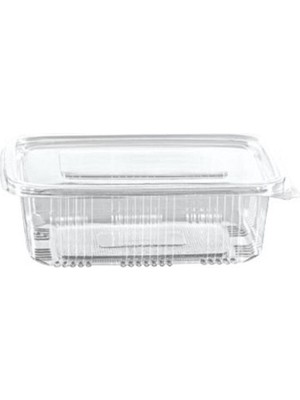 Plastik Sızdırmaz Kap 1000 gr cc Yüksek Kapak Kullan At Tek Kullanımlık 100 Adet