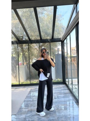 Passense Kadın Asimetrik Kesim Arma Detay Atlet Dahil Üçlü Takım