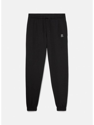Timberland Woven Badge (Lb) Sweatpant Siyah Normal Bel Erkek Eşofman Altı