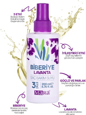 Mara Biberiye Lavanta Saç Suyu 200 ml