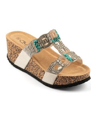 Kadın Terlik 24Y101 Gm Guja Gümüş