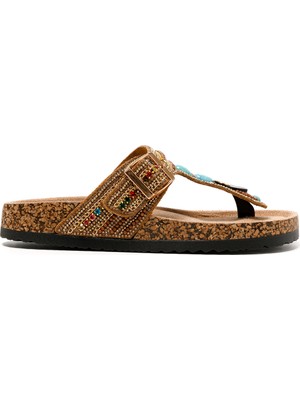 Kadın Terlik 25Y102-7 cl Guja Camel
