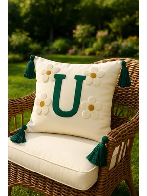 Punch Kırlent Kılıfı Harf Modeli U