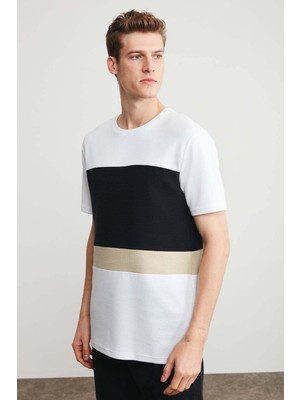 Grimelange Brıan Erkek Beyaz T-shirt