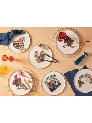 Porland Funky 6 Kişilik Servis Takımı 27 cm