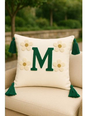 Punch Kırlent Kılıfı Harf Modeli M