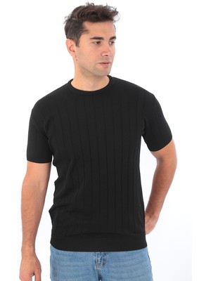 Monox Erkek Bisiklet Yaka Yazlık Triko Tişort