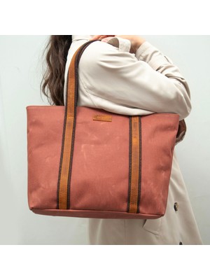 Design 05 Kanvas Kumaş - Deri Kadın Haki Omuz Çanta