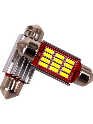 12 Adet LED Ampül Sofit 12 Led’li Siemens Tipi 39 mm Beyaz Canbus Tavan Plaka Ampulü