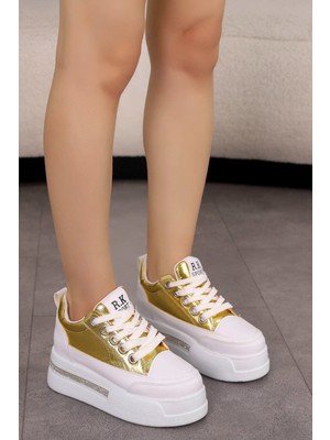 Frm 018 Yüksek Tabanlı Taş Detaylı Spor Ayakkabı