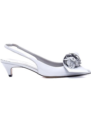 Sage Gri Rugan Kadın Stiletto & Abiye