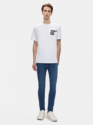 Ltb Yatofo  Erkek Kısa Kol Sıfır Yaka Slogan Baskılı T-Shırt 1225842886089