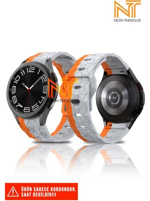 Samsung Galaxy Watch Fe / 4 / 5 / 5 Pro / 6 / 7 40 42 44 46MM Uyumlu Silikon Kordon