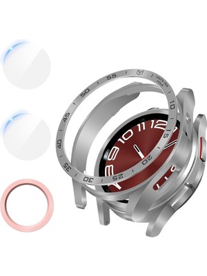 Samsung Galaxy Watch 6 Classic 47MM Uyumlu 360 Full Koruma Sport Kasa ve Ekran Koruyucu