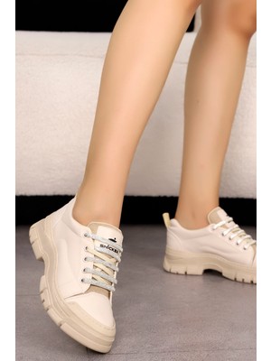 Dzy 011 Taşlı Bağcıklı Spor Ayakkabı