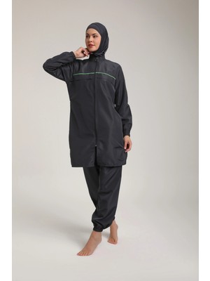 Desenli Kadın Tesettür Mayo Takım 5400