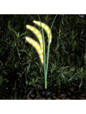  Güneş Bahçe Işıkları Yeşil Tilki Kuyruğu Işıkları Parlayan Sapları ile Açık Güneş Bahçe Işıkları Yard Dekorasyon Lambası