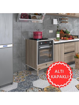 Kenzlife ankastre modülü kabini tulyum crd fırın ocak dolabı özel boy ayarlı ayaklı kapaklı
