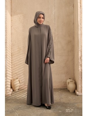 Özel Tasarım Taşlı Ferace