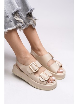 Riccon Ghinreda Kadın Çift Tokalı Sandalet 0012793