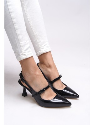 Riccon Melilendra Kadın Arkası Açık Sivri Burun Stiletto 0012701