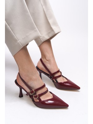 Riccon Qilyrra Kadın Sivri Burun Topuklu Ayakkabı 00128306