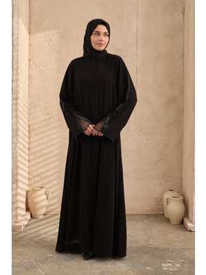 Özel Koleksiyon Taşlı Nakışlı Ferace