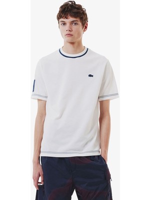 Lacoste Erkek Slim Fit Beyaz T-Shirt