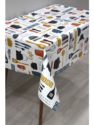 Astarlı Silinebilir Pvc Muşamba Masa Örtüsü 8276-1