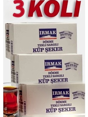 IRMAK Tek Sargılı Küp Şeker 5kg×3koli (15KG)