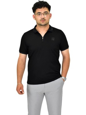 Erkek Polo Yaka Fermuarlı Tişört T237 BGL-ST04593