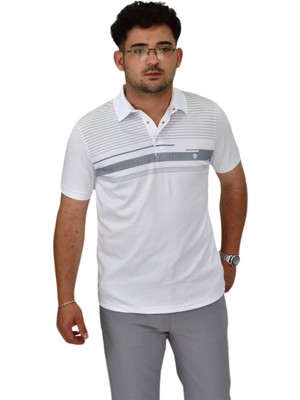 Erkek Polo Yaka Pano Çizgili Tişört T273 BGL-ST04592