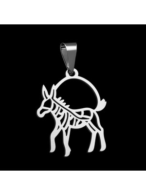 TabiTela 925 Ayar gümüş kolye eşek SM5386