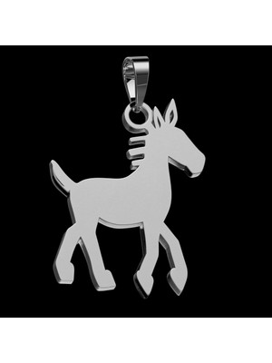 TabiTela 925 Ayar gümüş kolye eşek SM5388