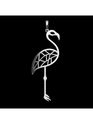 TabiTela 925 Ayar gümüş kolye flamingo SM5464
