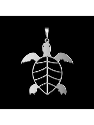 TabiTela 925 Ayar gümüş kolye kaplumbağa   SM5173