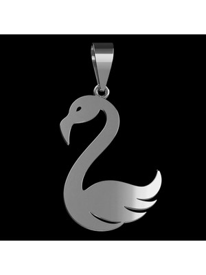 TabiTela 925 Ayar gümüş kolye flamingo SM5435