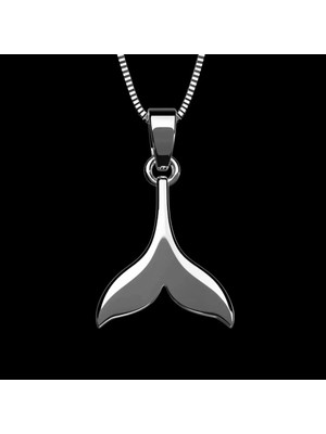 TabiTela 925 Ayar gümüş kolye balina kuyruğu   SM5207