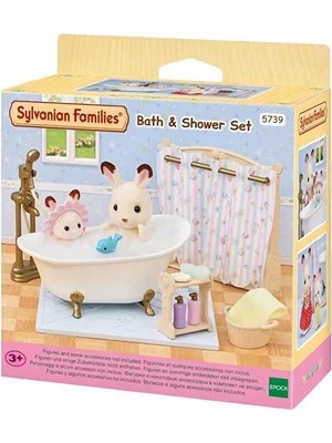 5739 Sylvanian Families Banyo ve Duş Seti (Figürler Dahil Değildir) +3 Yaş