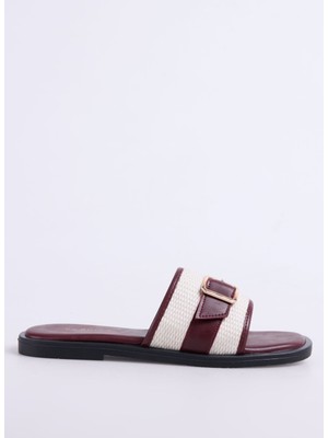 Fabrika Bordo Kadın Terlik Medına