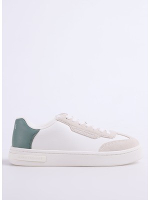 Armani Exchange Beyaz - Yeşil Kadın Sneaker XDX181
