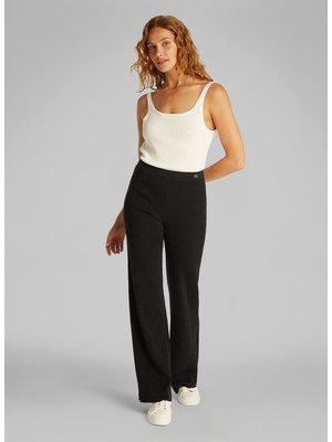 Calvin Klein Jeans Yüksek Bel Normal Siyah Kadın Pantolon J20J225336BEH