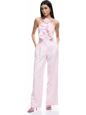 Koton Bebe Yaka Pembe Kadın Bluz 5SAK30064PW